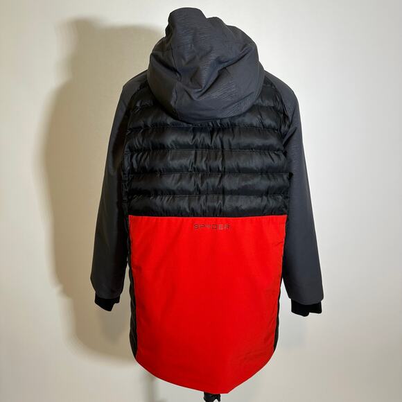 Spyder Volcano Red/Black Dylan Ski Jacket Boys Size 16 Skiing Snowboarding Snow - Picture 4 of 16